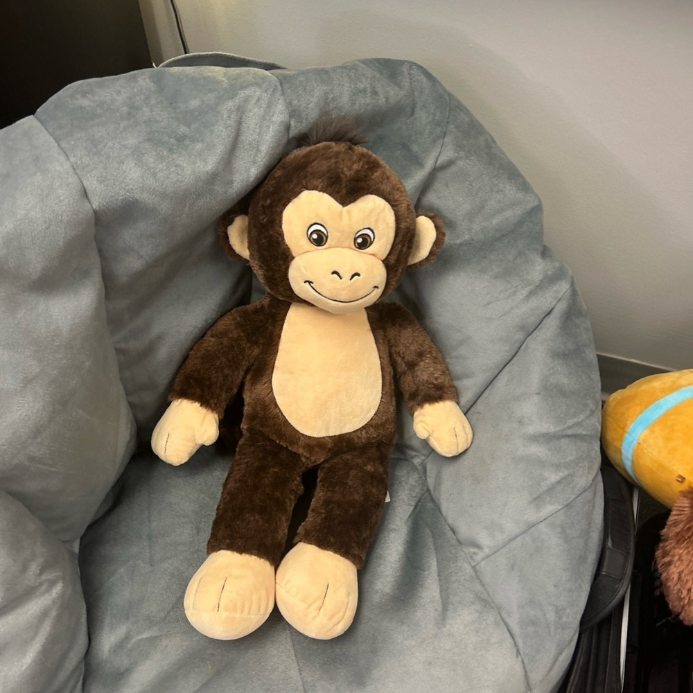 Build-A-Bear Brown and Cream Stuffed Monkey